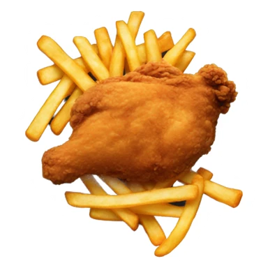 Fried Chicken and Fries sticker