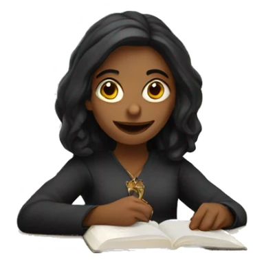 bruja estudiando sticker