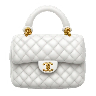 White Chanel bag  sticker