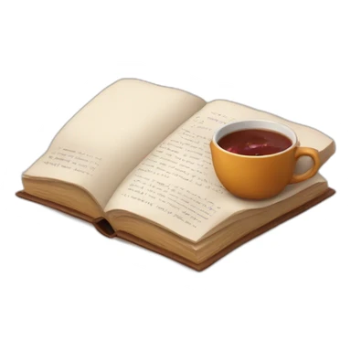 a book tea and blanket sticker