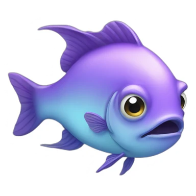 Un poisson qui dort sticker