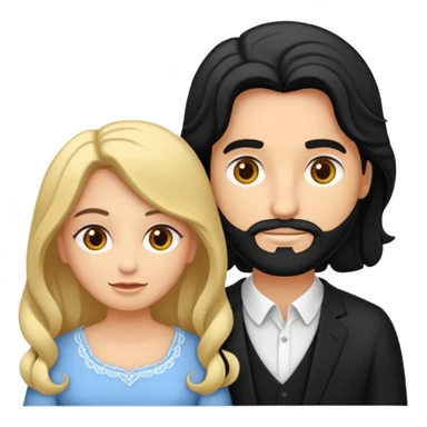 Crie uma figurinha pra stories de uma biblia aberta e um casal lendo (homem loiro e mulher branca cabelos pretos baixinha) sentados de costas o homem é loiro e a mulher branca do cabelo preto  sticker