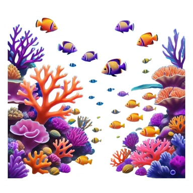 Cinematic Realistic Coral Reef Emoji in a wooden frame, Vibrant and alive, with colorful corals in hues of pink, purple, and orange, swaying gently with the underwater currents. Schools of tropical fish dart between the coral, with soft rays of sunlight piercing through the clear blue water above, creating a magical, serene underwater world. Soft glowing outline, capturing the essence of the bustling, colorful, and peaceful aquatic paradise. sticker