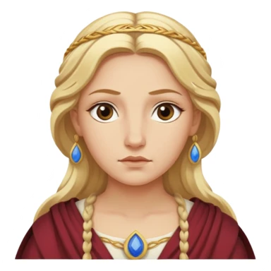 Metis The blonde pre-Olympian goddess of wisdom, counsel, and deep thought. She was the first wife and advisor of Zeus and the mother of Athena, the later goddess of wisdom. Her name connoted "cunning intelligence," a quality highly valued in Greek heroes like Odysseus. 
 sticker