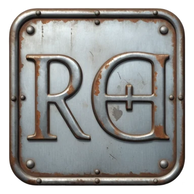 a sign with "RCH" written on it in capital letters sticker