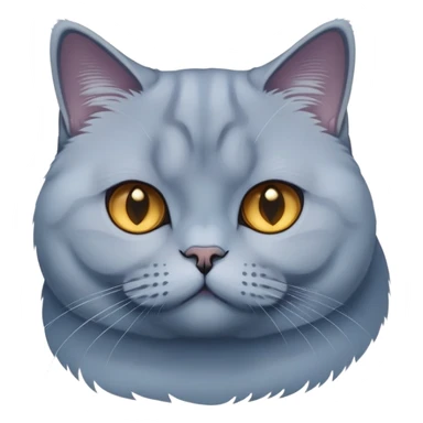 Blue gradient gold British shorthair cat sticker