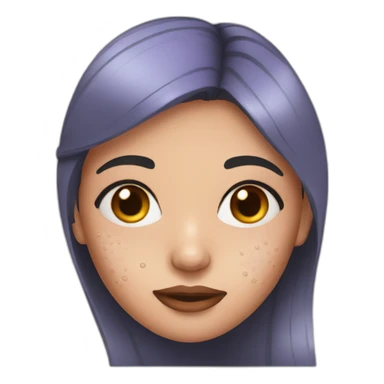 girl with acne sticker