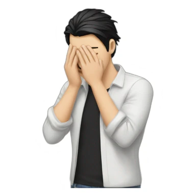 facepalm,-white-men.-black-hair,-straight-hair sticker