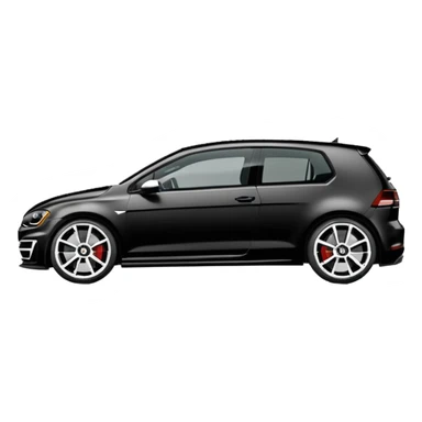 Black Edition Golf R MK7 on the side sticker