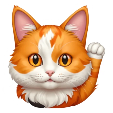 Calico cat with thumbs  sticker