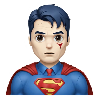 bizarro superman sticker