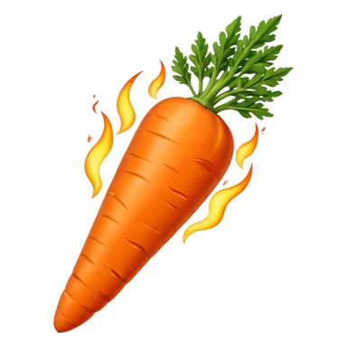 Flaming carrot sticker