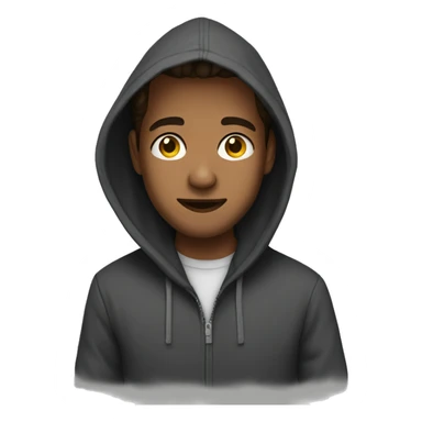 Nate in a hoody sticker