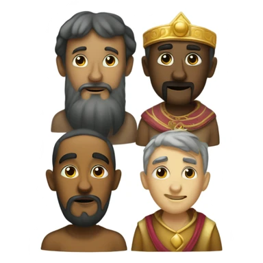 Melchior Caspar and Balthazar three wise men sticker