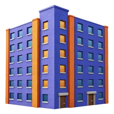 I want a 7 storey building with 7 colours. Starting with violet, indigo, blue, green, yellow, orange , red sticker