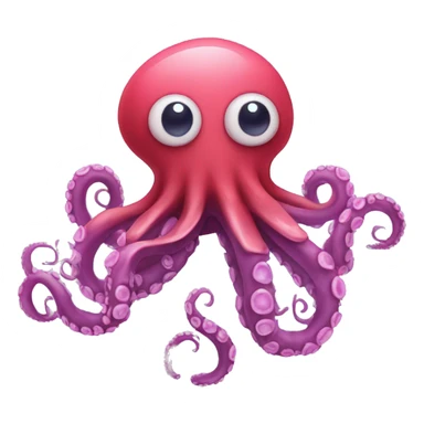Pulpo con corazones en los ojos sticker