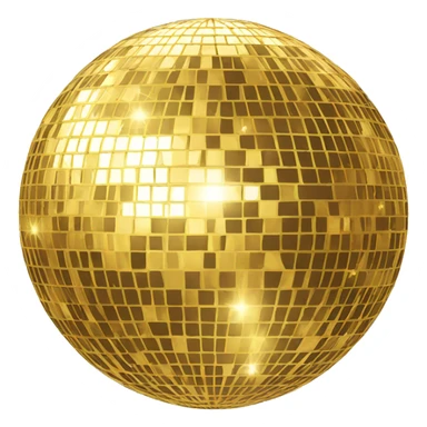 gold disco ball sticker