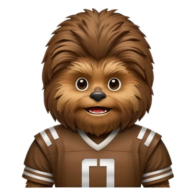 Chewbacca con camiseta de futbol sticker