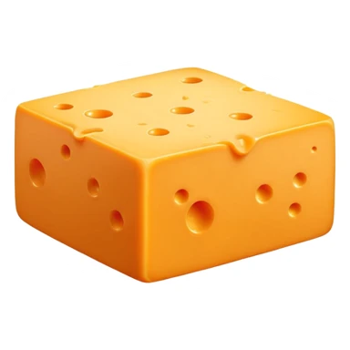 1 square sheet of cheddar cheese sticker