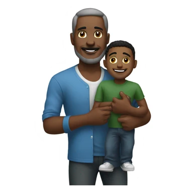 un chico negro con una papa en la boca sticker