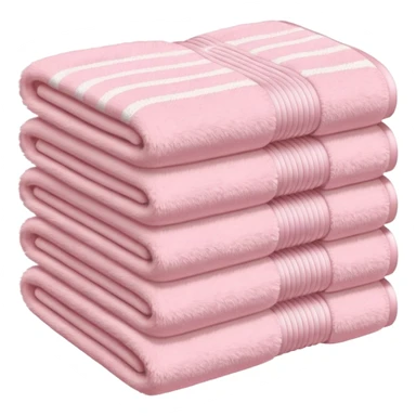 Light pink stacked towels sticker