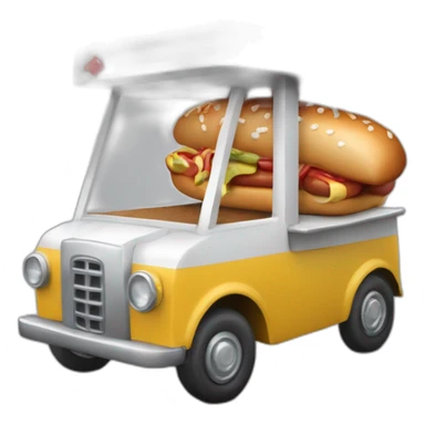 Carrito ambulante para la venta de hot dogs y hamburguesas qué lleva por nombre  NURSE sticker