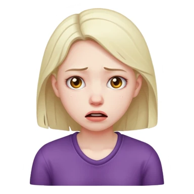 Girl strangling herself sticker