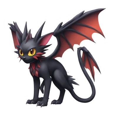  Kawaii Edgy Cool Beautiful Noivern-Nargacuga-Litten full body sticker