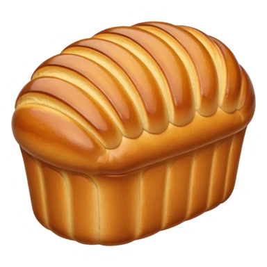 classic French brioche, golden-brown, domed shape, shiny crust, light airy texture, subtle surface ripples, buttery look, traditional round loaf or single bun, soft lighting, subtle shadows, no plate, no knife, no faces, transparent background, emoji scale sticker