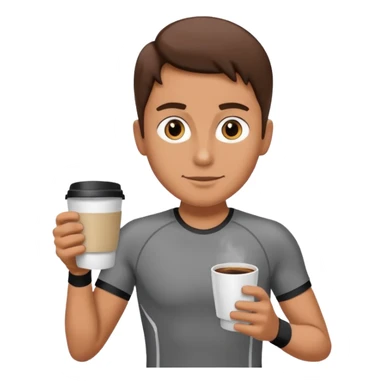 Morning Coffee Runner sticker