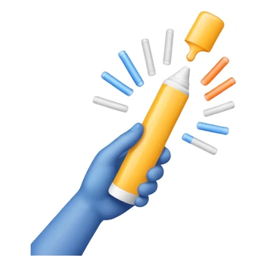 Throwing glue stick  sticker