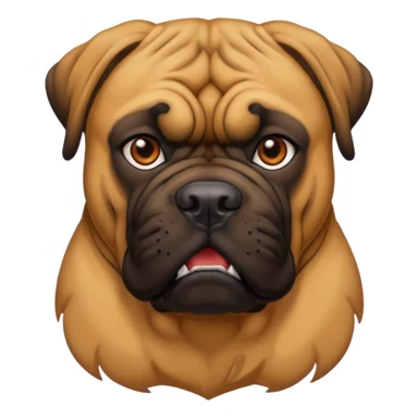 A bullmastiff as a legend sticker