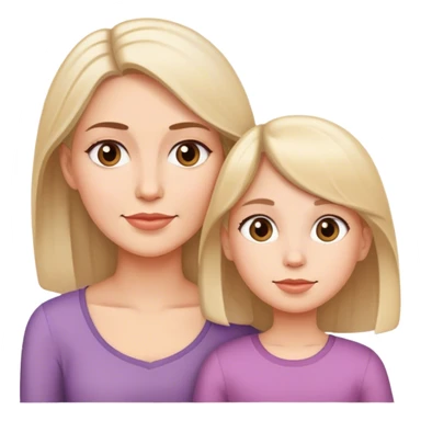 Mom and daughter  sticker