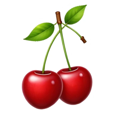 2 Cherries with white number 8 on the inside on one stem  sticker