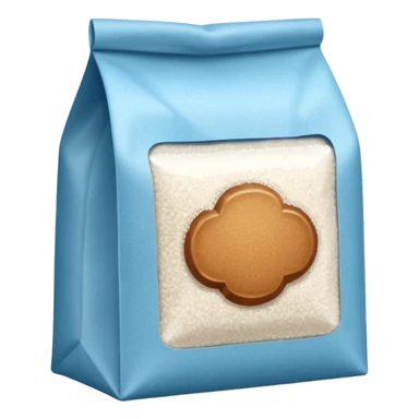 bag of white cane sugar sticker