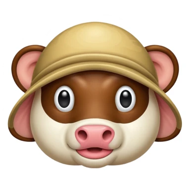 Cabeza del planeta Saturno con cuerpo de vaca y pies de humano sticker