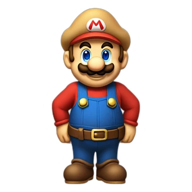 super mario waering tradional bavarion clothes like going to the octoberfest sticker