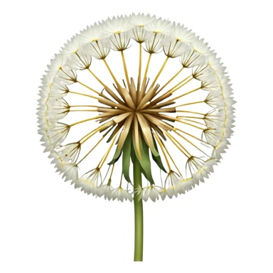 Dandelion flower emoji in white colour looks aesthetic edit better different styles sticker