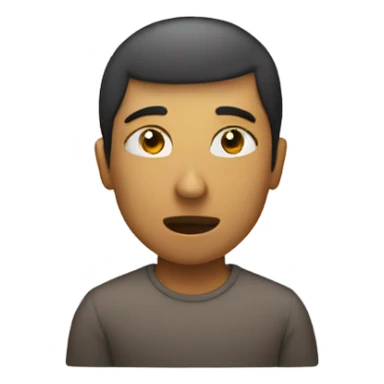 Person holding their breathe in  sticker