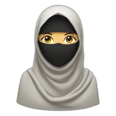 Saudi niqab women sticker