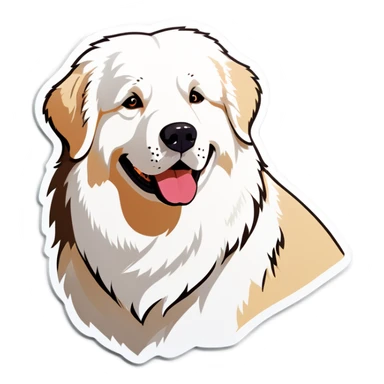 Great Pyrenees dog sticker