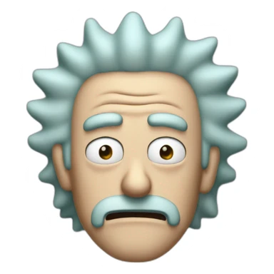 rick from rick and morty sticker