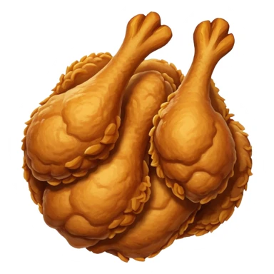 Fried chicken sticker