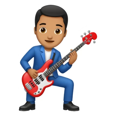 afraican american jass bass player sticker