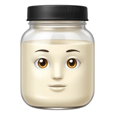 WHITE hair mask in a jar THE PRODUCT WITHOUT MOUTH AND EYES  sticker