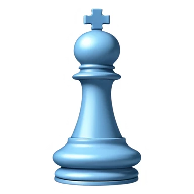 
chess bishop piece object, classic bishop shape with top slit, 3D cartoon, glossy material, soft shadow, mobile game icon style, centered, clean background, no text, no watermark
 sticker