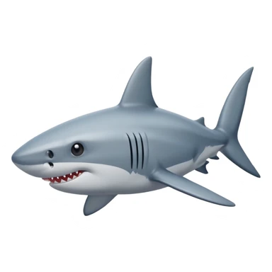 Shark with star eyes  sticker