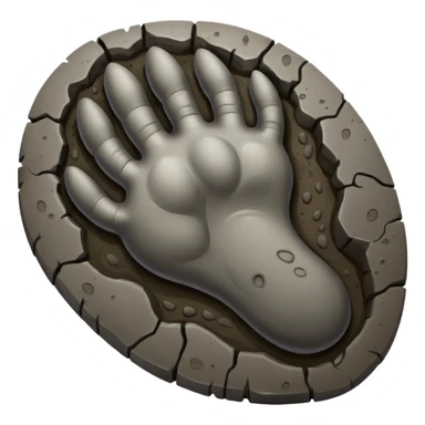 Dino Footprint sticker