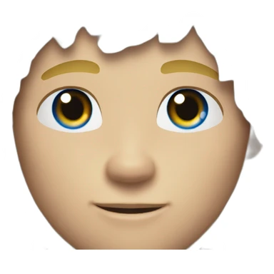 Muscular boy, shirt off, blond hair with blue eyes  sticker