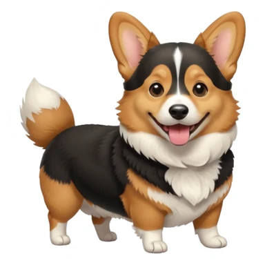 Black and tan corgi sticker